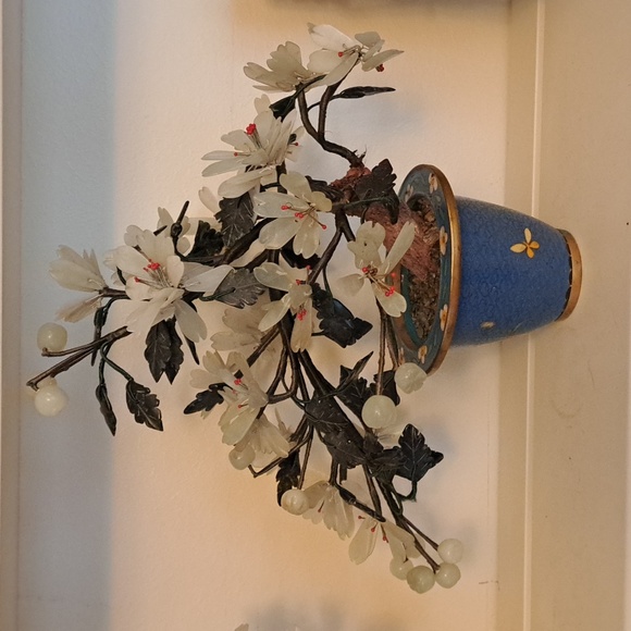 Mid century  carved jade bonsai tree - Picture 2 of 4